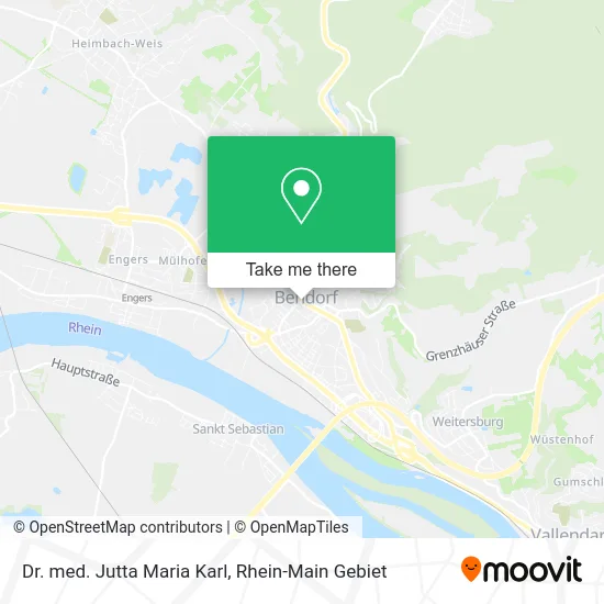 Карта Dr. med. Jutta Maria Karl
