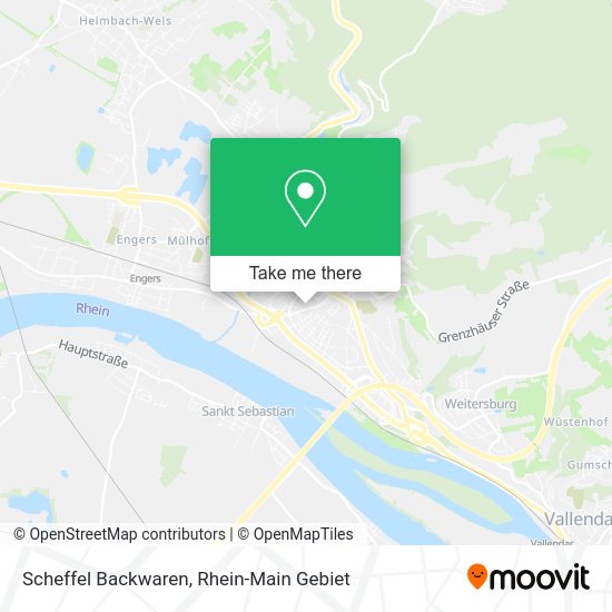 Карта Scheffel Backwaren