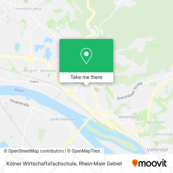 Карта Kölner Wirtschaftsfachschule