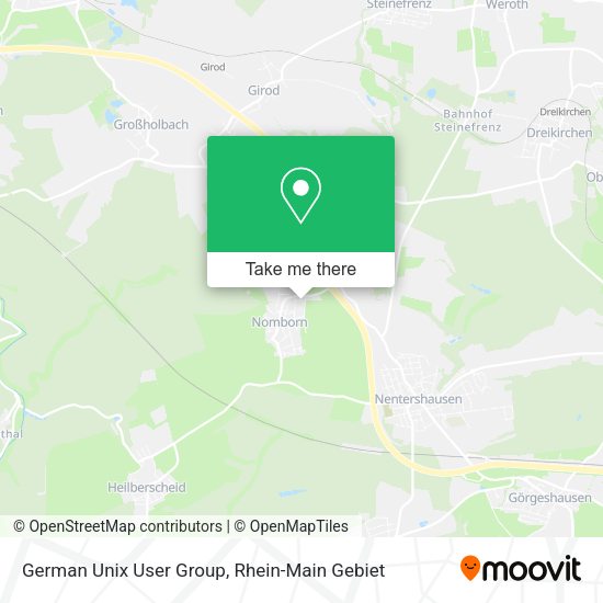 German Unix User Group map