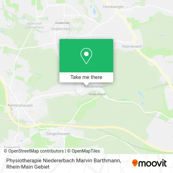 Карта Physiotherapie Niedererbach Marvin Barthmann