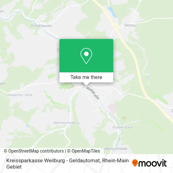 Карта Kreissparkasse Weilburg - Geldautomat