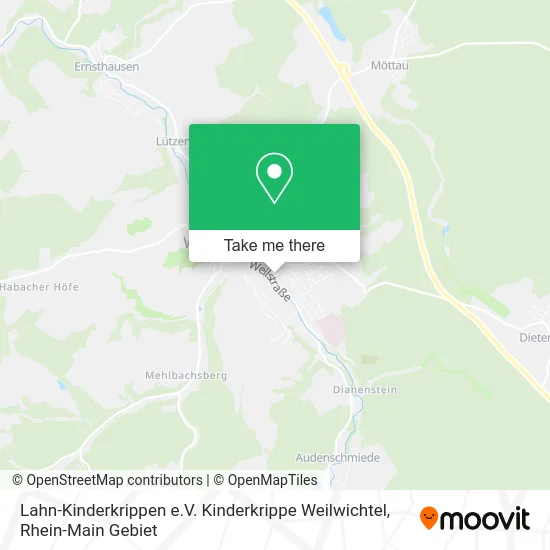 Карта Lahn-Kinderkrippen e.V. Kinderkrippe Weilwichtel