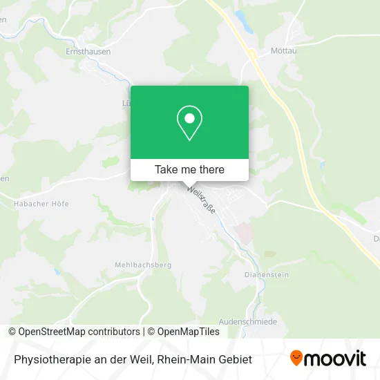 Карта Physiotherapie an der Weil
