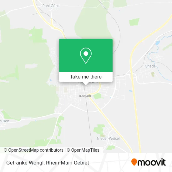 Карта Getränke Wongl
