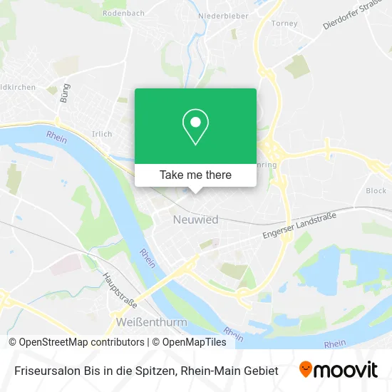 Карта Friseursalon Bis in die Spitzen