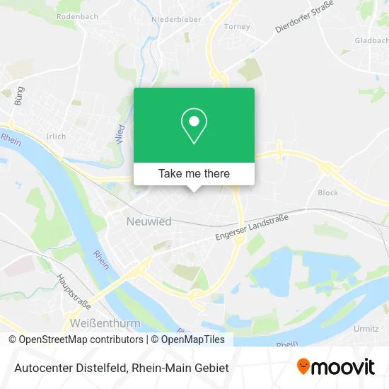 Карта Autocenter Distelfeld