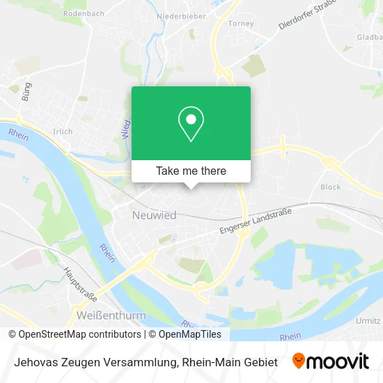 Карта Jehovas Zeugen Versammlung