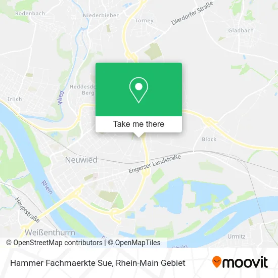 Карта Hammer Fachmaerkte Sue