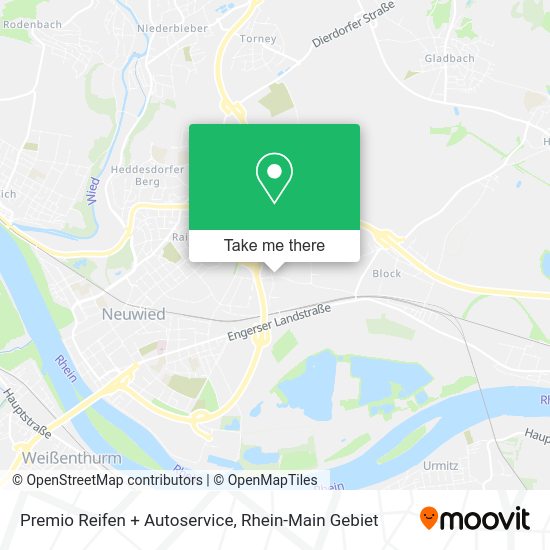 Карта Premio Reifen + Autoservice