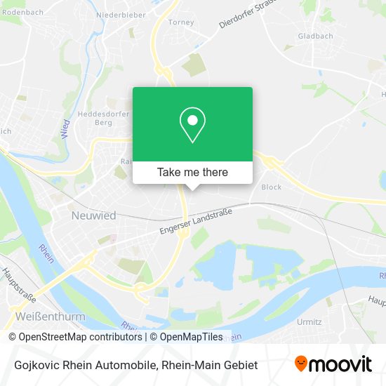 Карта Gojkovic Rhein Automobile