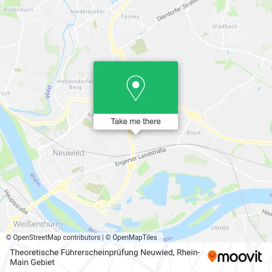 Карта Theoretische Führerscheinprüfung Neuwied