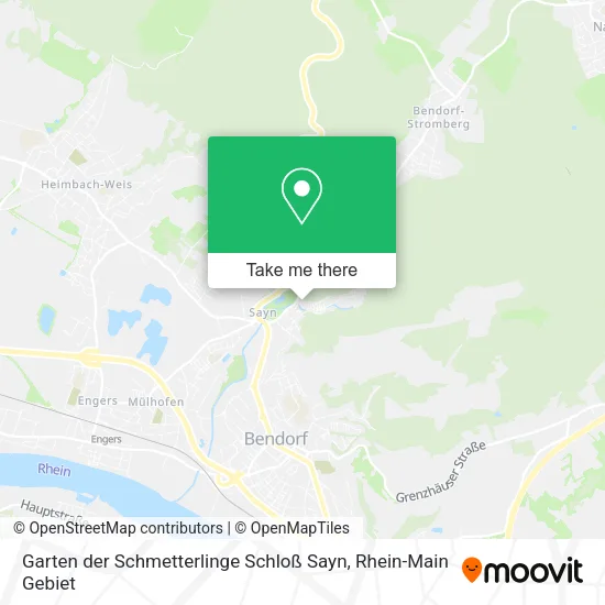 Карта Garten der Schmetterlinge Schloß Sayn