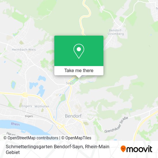 Карта Schmetterlingsgarten Bendorf-Sayn
