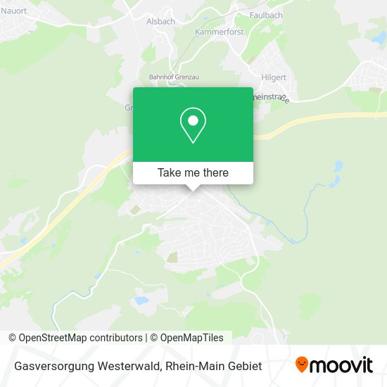 Карта Gasversorgung Westerwald