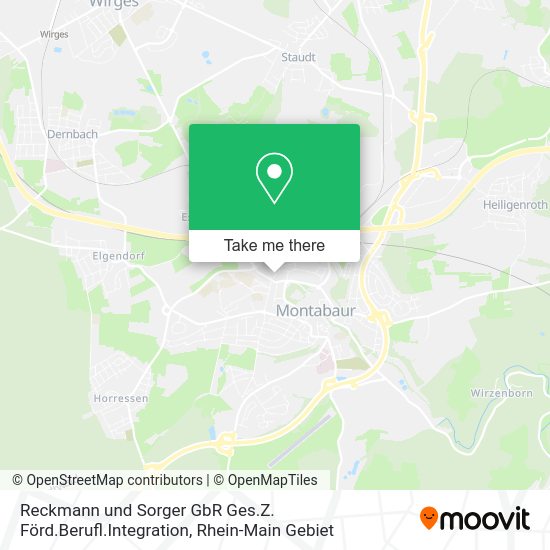 Карта Reckmann und Sorger GbR Ges.Z. Förd.Berufl.Integration