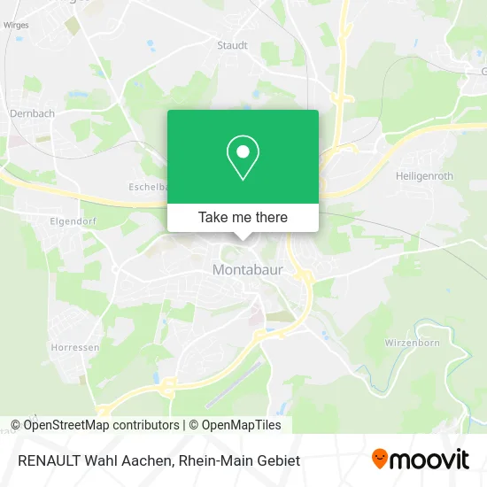 Карта RENAULT Wahl Aachen