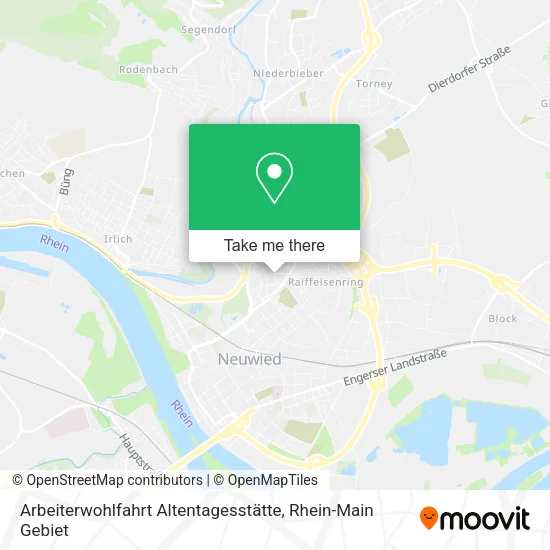 Карта Arbeiterwohlfahrt Altentagesstätte