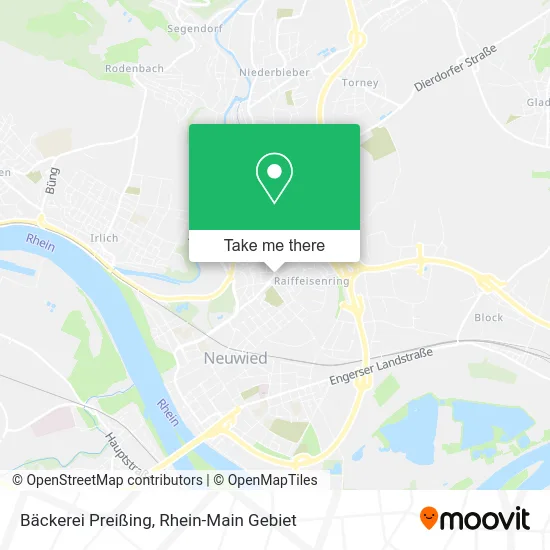 Карта Bäckerei Preißing