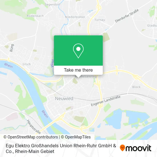Карта Egu Elektro Großhandels Union Rhein-Ruhr GmbH & Co.