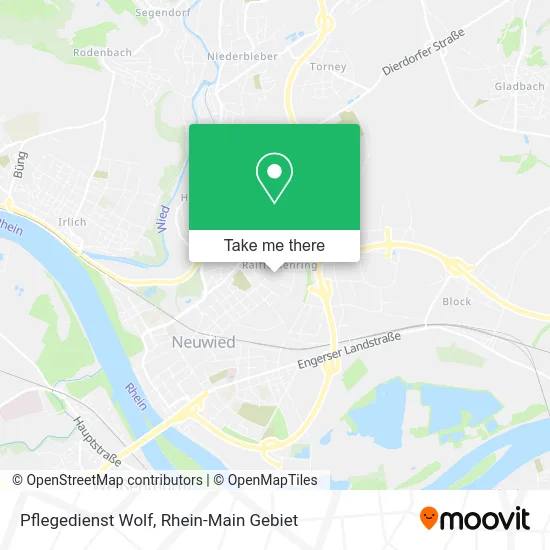 Карта Pflegedienst Wolf