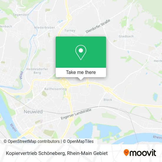 Карта Kopiervertrieb Schöneberg