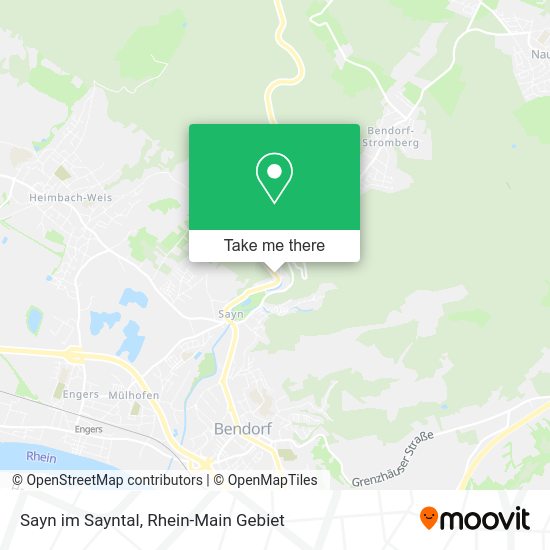 Карта Sayn im Sayntal