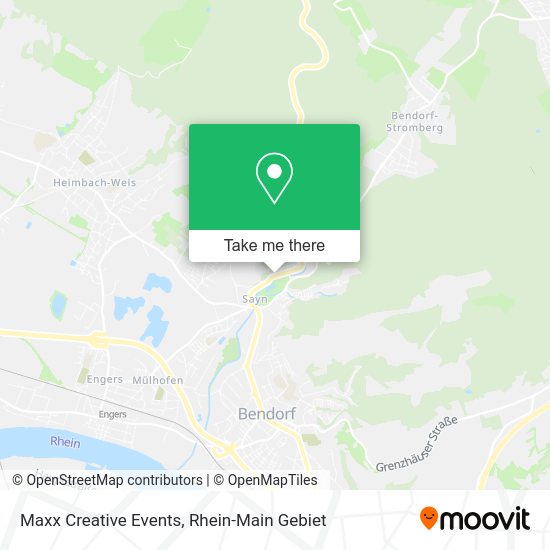 Maxx Creative Events map
