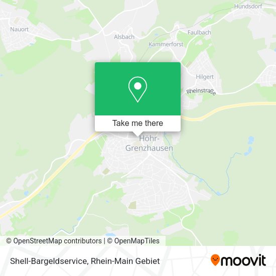 Shell-Bargeldservice map