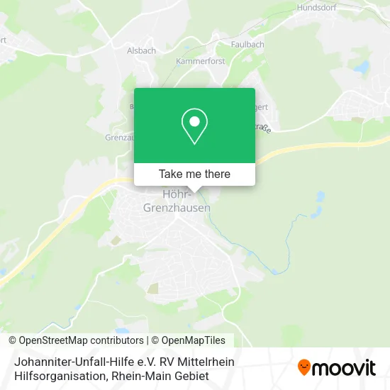 Карта Johanniter-Unfall-Hilfe e.V. RV Mittelrhein Hilfsorganisation