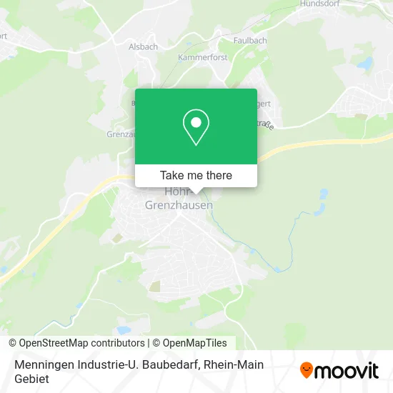 Карта Menningen Industrie-U. Baubedarf