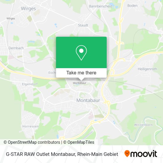 Карта G-STAR RAW Outlet Montabaur