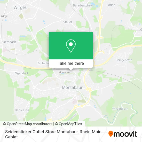 Seidensticker Outlet Store Montabaur map