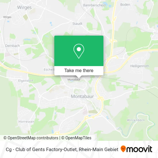 Карта Cg - Club of Gents Factory-Outlet