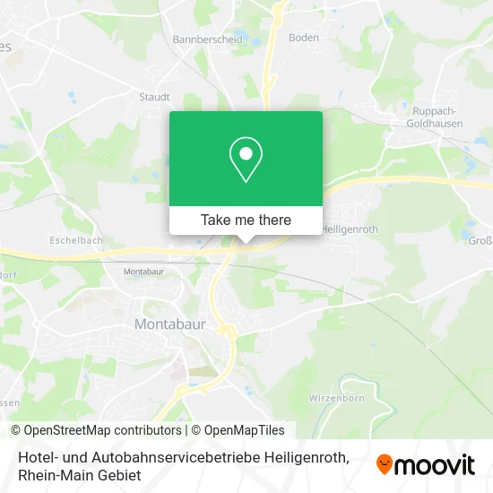 Карта Hotel- und Autobahnservicebetriebe Heiligenroth
