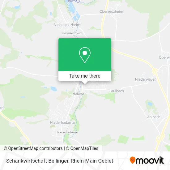 Карта Schankwirtschaft Bellinger