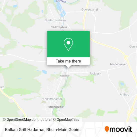 Карта Balkan Grill Hadamar