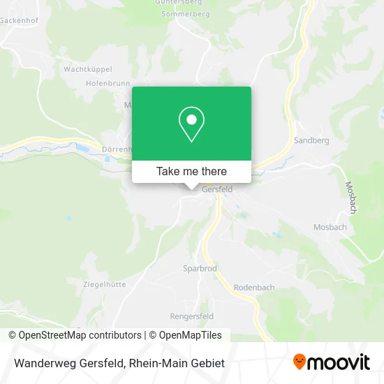 Карта Wanderweg Gersfeld