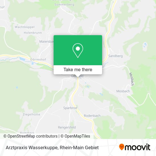 Карта Arztpraxis Wasserkuppe