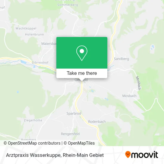Карта Arztpraxis Wasserkuppe