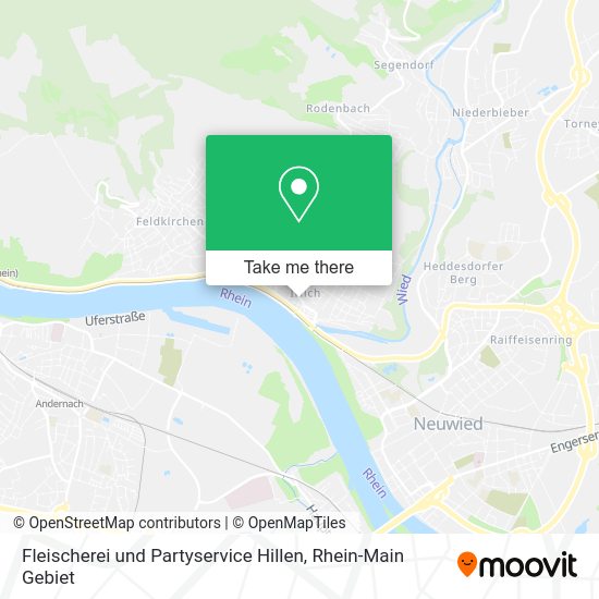Карта Fleischerei und Partyservice Hillen