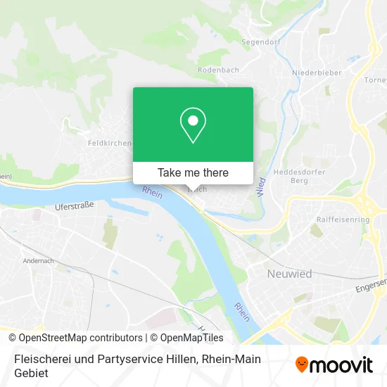 Карта Fleischerei und Partyservice Hillen