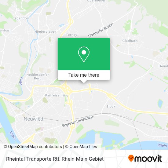 Карта Rheintal-Transporte Rtt