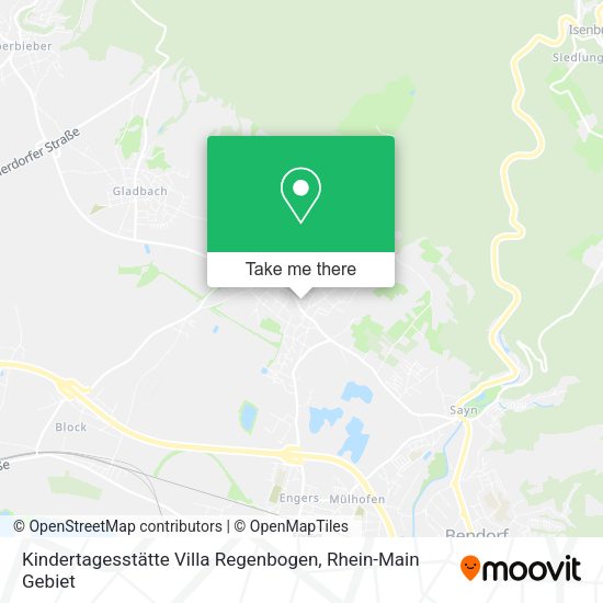 Карта Kindertagesstätte Villa Regenbogen