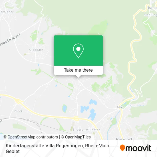 Карта Kindertagesstätte Villa Regenbogen