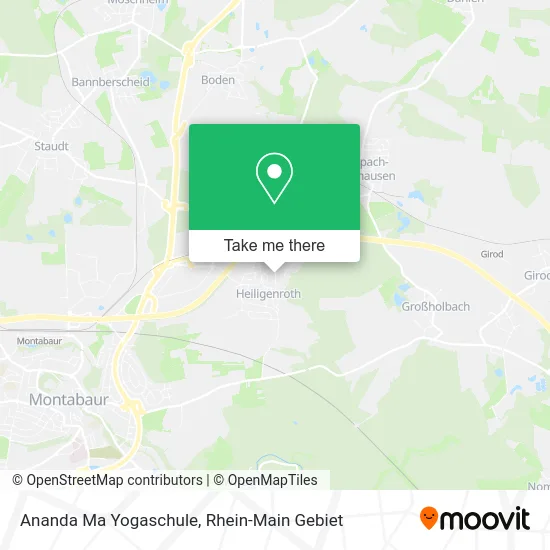 Карта Ananda Ma Yogaschule