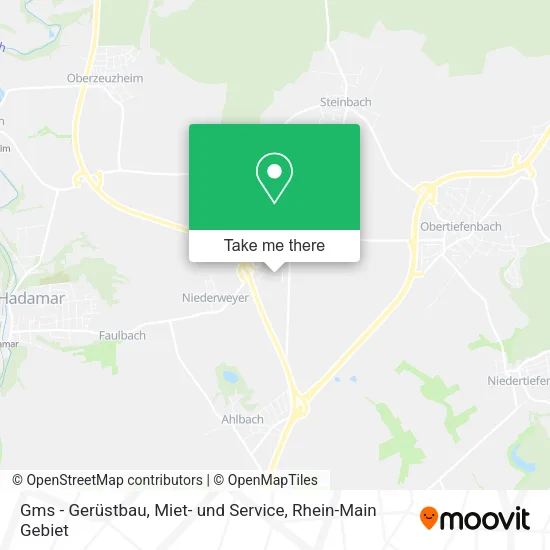 Карта Gms - Gerüstbau, Miet- und Service