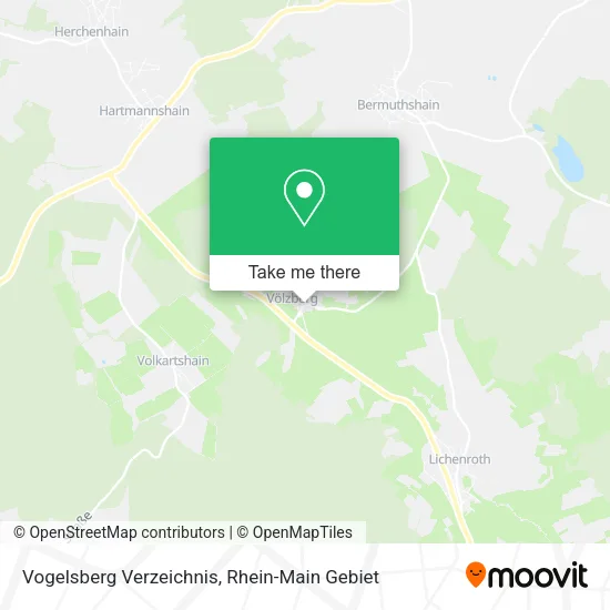 Карта Vogelsberg Verzeichnis