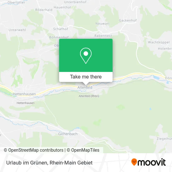 Карта Urlaub im Grünen