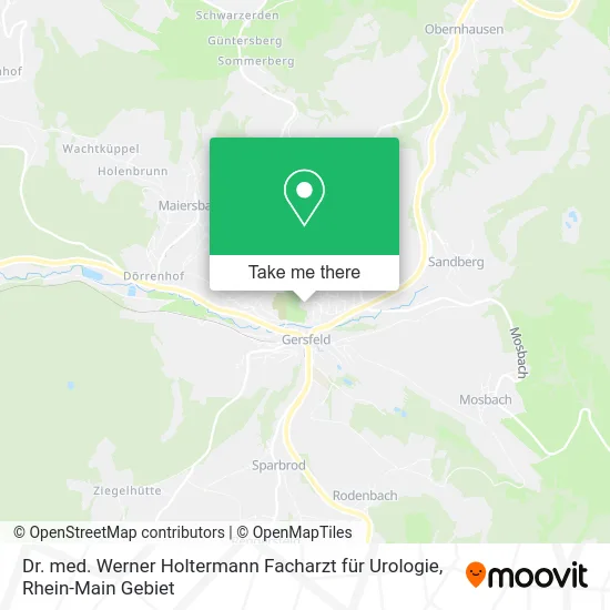 Карта Dr. med. Werner Holtermann Facharzt für Urologie